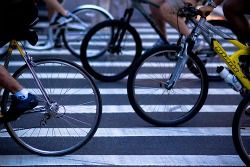 Bikers terrorizing the streets.
